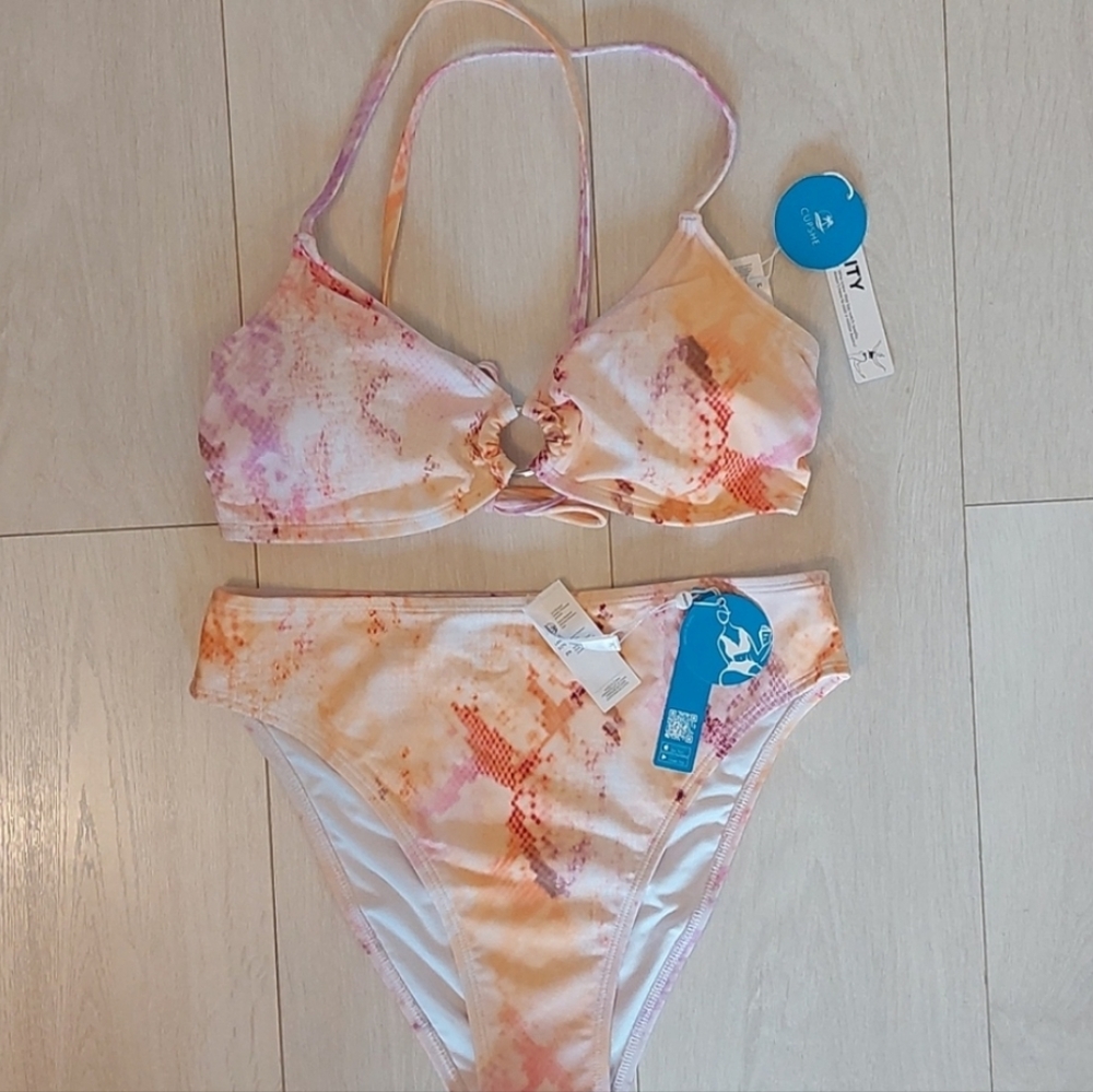 NWT Cupshe Viper Room Front Ring Bikini M - Picture 5 of 8